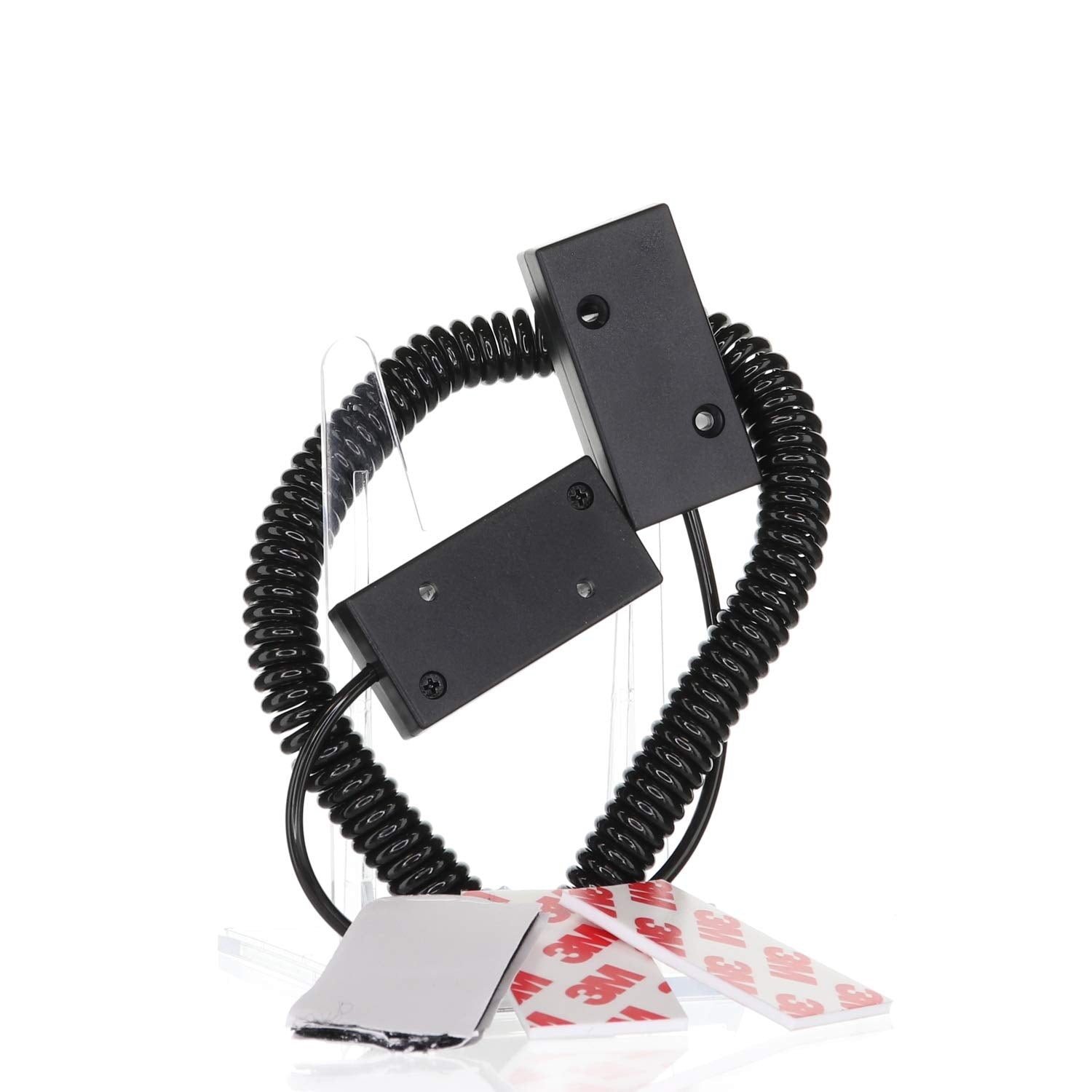 Universal Coiled Security Cable Bulk Pricing Available   Remote Control Tether Security Cable Leash With Hook And Loop Fastener